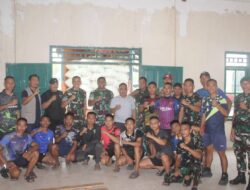 Gudang Yonif 721/Mks Ditinjau dan Dijadikan Tempat Penyimpanan Beras Milik Bulog Kabupaten Pinrang