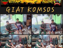 Komsos Dengan Pelaku Usaha Mikro Babinsa Berikan Motivasi
