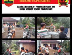 Komsos Dengan Pengusaha UMKM Roti, Babinsa Koramil 01/Pariaman Himbau Untuk Jaga Kualitas dan Kebersihan