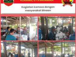 Wujud Sinergitas, Babinsa Serta Bhabinkamtibmas Komsos Di Warung Kopi