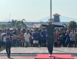 Tingkatkan Kesehatan Warga Binaan, Lapas Banjarbaru Gelar Senam Kebugaran Jasmani