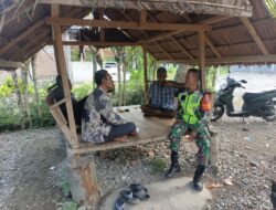Jalin Silaturahmi Dan Keakraban Babinsa Koramil 03/Senagan Timur Komsos Bersama warga Binaan di Desa Cot Teuku Dek