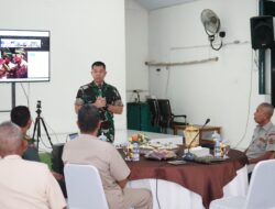 Danrem 141/TP ikuti Halal Bihalal Presiden RI bersama Purnawirawan TNI AD dan Keluarga Besar TNI-Polri secara Virtual