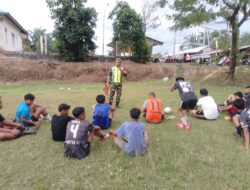 Untuk Mempererat Tali Silaturahmi Bersama Masyarakat, Babinsa Posramil Tadu raya Melaksanakan Komunikasi Sosial Di Desa Binaannya