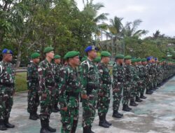 Danrem 181/PVT Pimpin Upacara Bendera 17-an di Korem 181/PVT : Tegaskan Komitmen Modernisasi dan Profesionalisme TNI AD