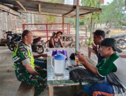 Bincang Santai, Babinsa menjaga Hubungan Baik Komsos Dengan Warga Binaan