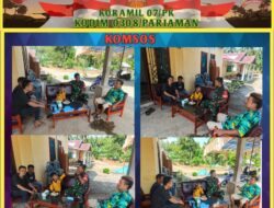 Komsos di Rumah Warga, Babinsa Koramil 07/Pauh Kambar Ajak Warga Jaga Silaturahmi dengan Sesama
