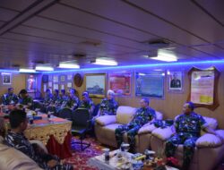 Danrem 181/PVT Sambut Kedatangan Satgas Pamtas RI-PNG di Lantamal XIV Sorong