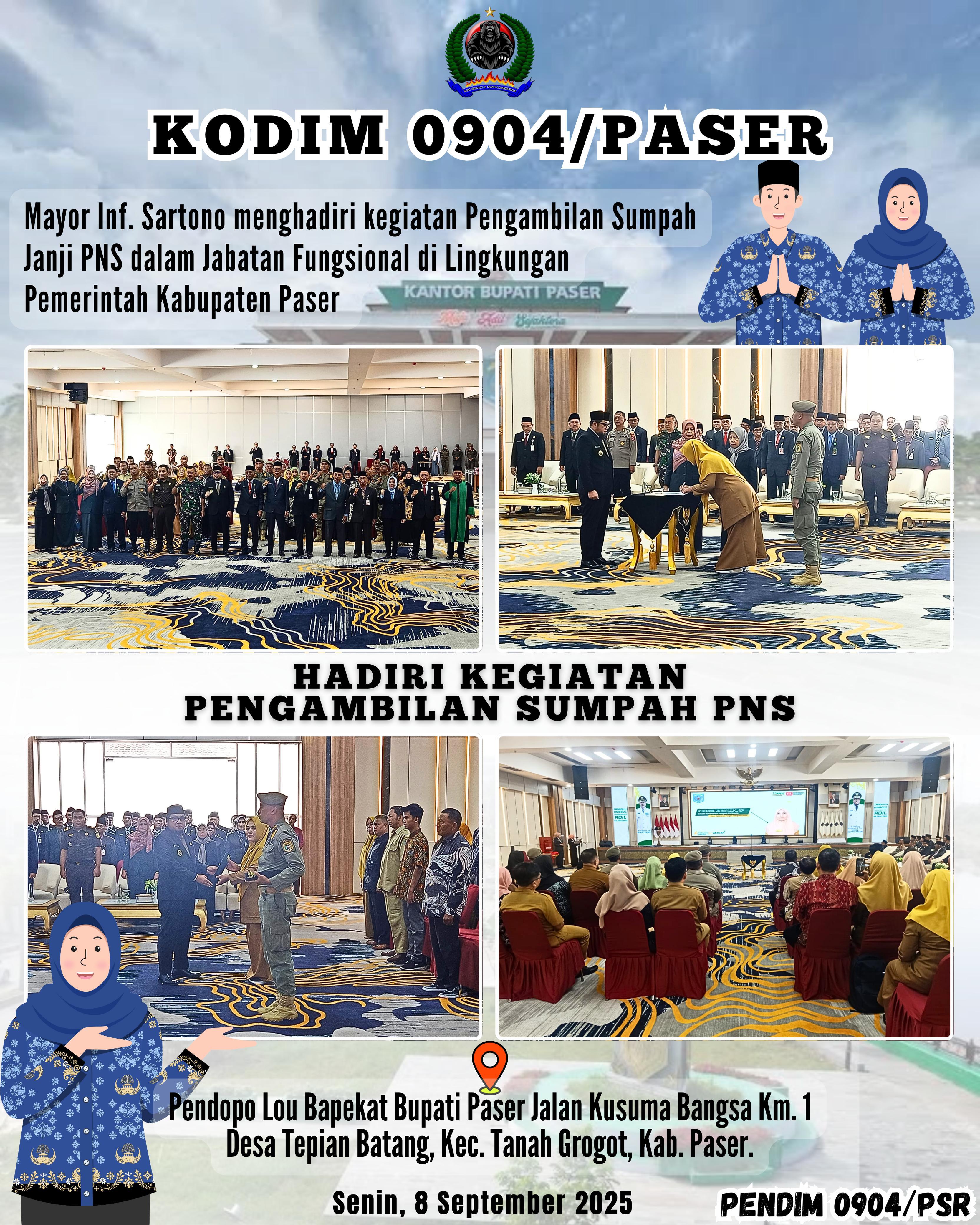 HADIRI KEGIATAN PENGAMBILAN SUMPAH PNS
