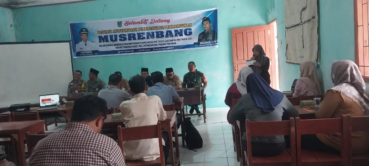 Tingkatkan Peran Teritorial, Babinsa Hadiri Musrenbang Nagari