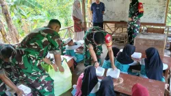 Danramil 1405-03/Bacukiki Pimpin Akselerasi Penerima manfaat Dapur Satuan di Pesantren Bahrul Ulum Parepare