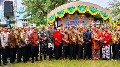 HALAL BIHALAL HKJSM DI KURIK PERERAT SILATURAHMI, DANPOS RAMIL HADIR JAGA KONDUSIVITAS