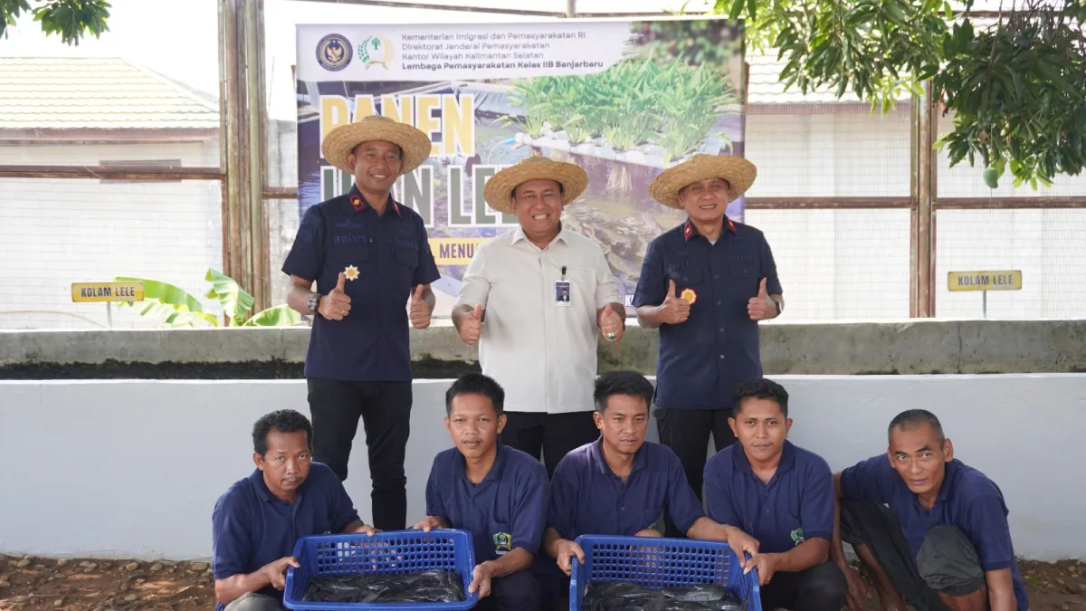 Lapas Banjarbaru Ajak Sahli Menteri Imipas Panen Hasil Pembinaan Kemandirian Warga Binaan