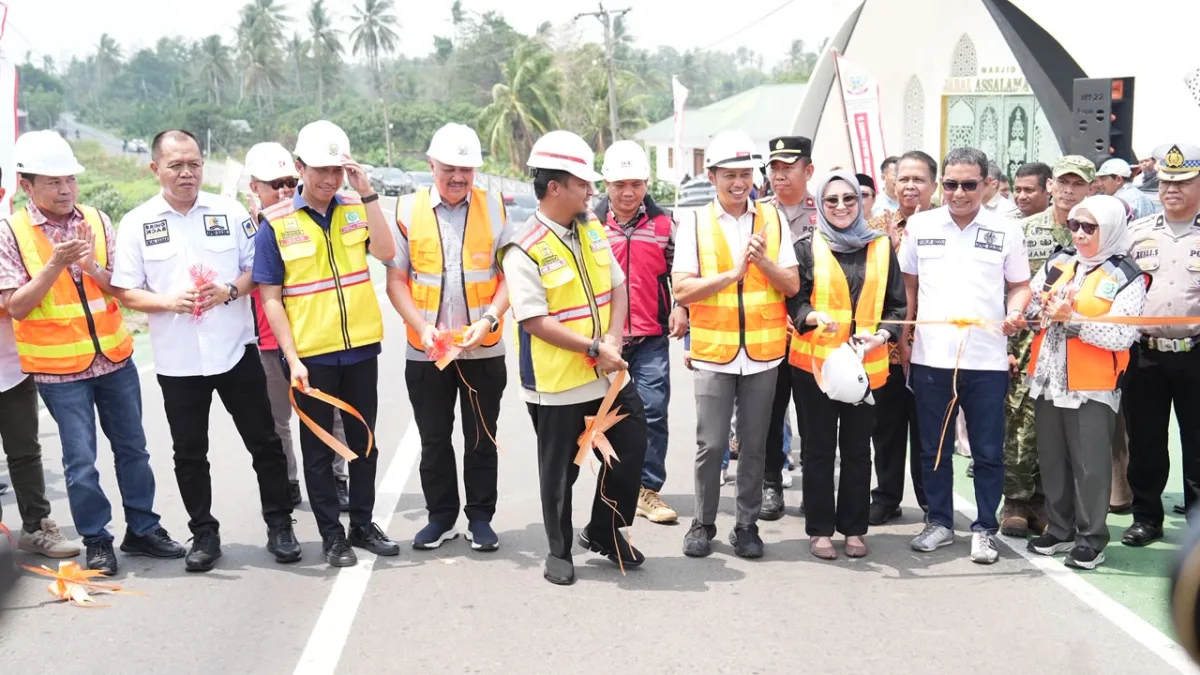 Wakili Pangdam XIV/Hasanuddin, Dandim 1404/Pinrang Hadiri Peresmian Jalan Paleteang – Malimpung – Kabere